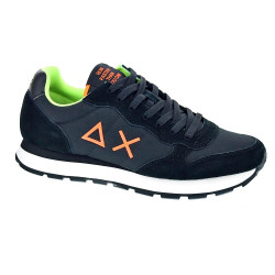 Zapatillas Sun68 AX zapatos Hombre modelo Tom Fluo Negro Cordón 2