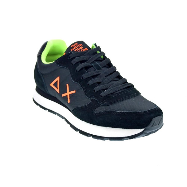 Zapatillas Sun68 AX zapatos Hombre modelo Tom Fluo Negro Cordón