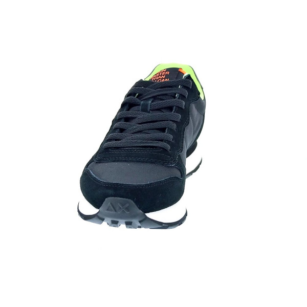 Zapatillas Sun68 AX zapatos Hombre modelo Tom Fluo Negro Cordón