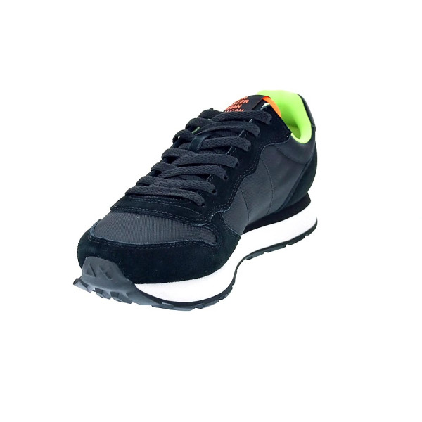 Zapatillas Sun68 AX zapatos Hombre modelo Tom Fluo Negro Cordón