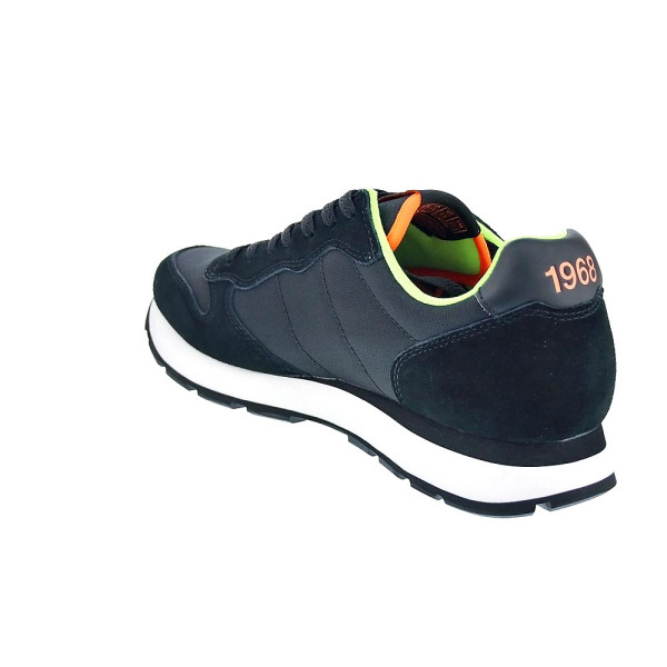 Zapatillas Sun68 AX zapatos Hombre modelo Tom Fluo Negro Cordón