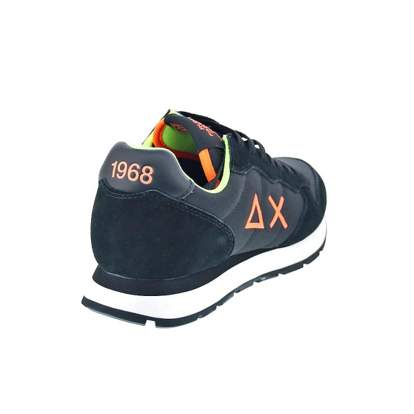 Zapatillas Sun68 AX zapatos Hombre modelo Tom Fluo Negro Cordón