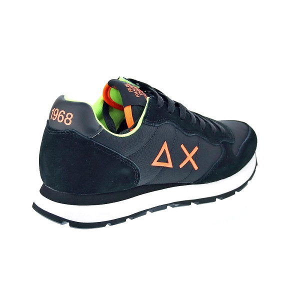 Zapatillas Sun68 AX zapatos Hombre modelo Tom Fluo Negro Cordón