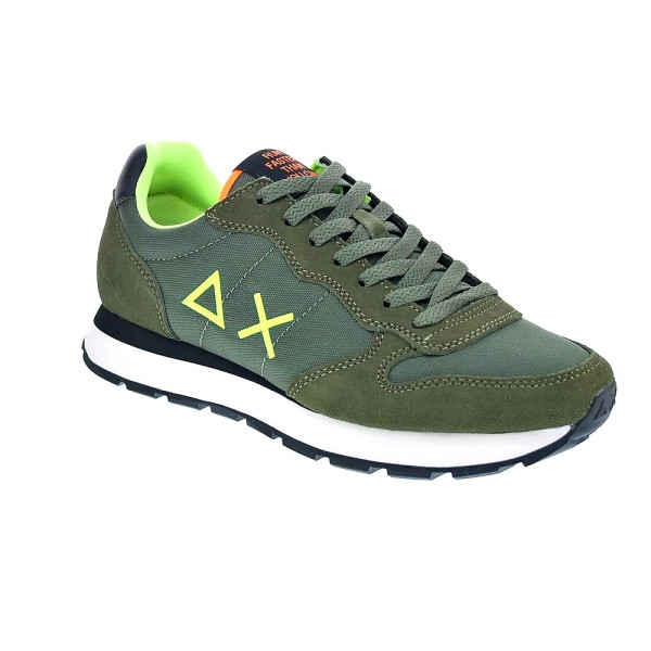 Zapatillas Sun68 AX zapatos Hombre modelo Tom Fluo Verde Cordón