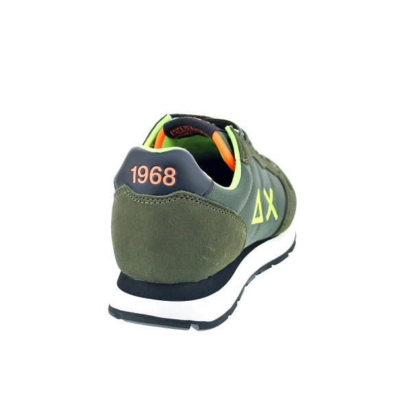 Zapatillas Sun68 AX zapatos Hombre modelo Tom Fluo Verde Cordón