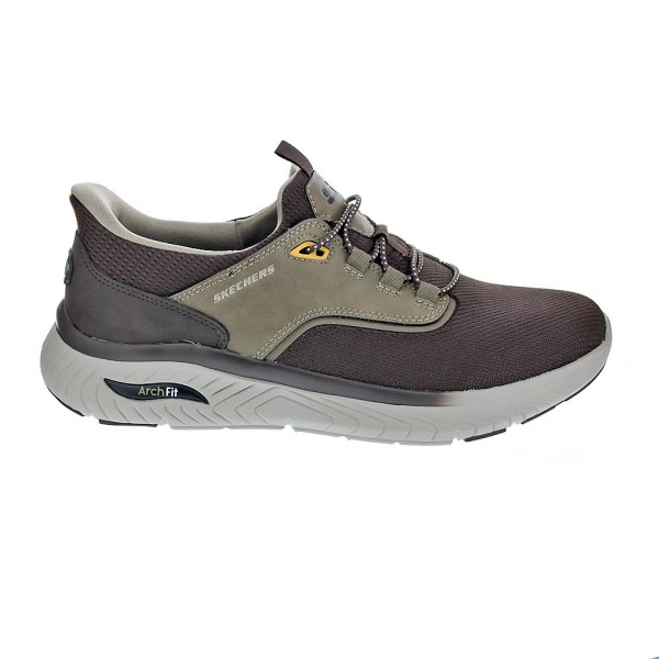 Zapatillas Skechers zapatos Hombre modelo Slipins Arch Fit Crosser Marrón 