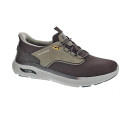 Zapatillas Skechers zapatos Hombre modelo Slipins Arch Fit Crosser Marrón 