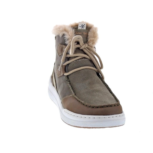 Botines Sunni Sabbi zapatos Mujer modelo Atlas Marrón Cordón