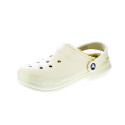 Zuecos Crocs zapatos Mujer modelo Classic Lined Clog Beige 