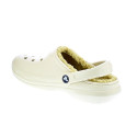 Zuecos Crocs zapatos Mujer modelo Classic Lined Clog Beige 