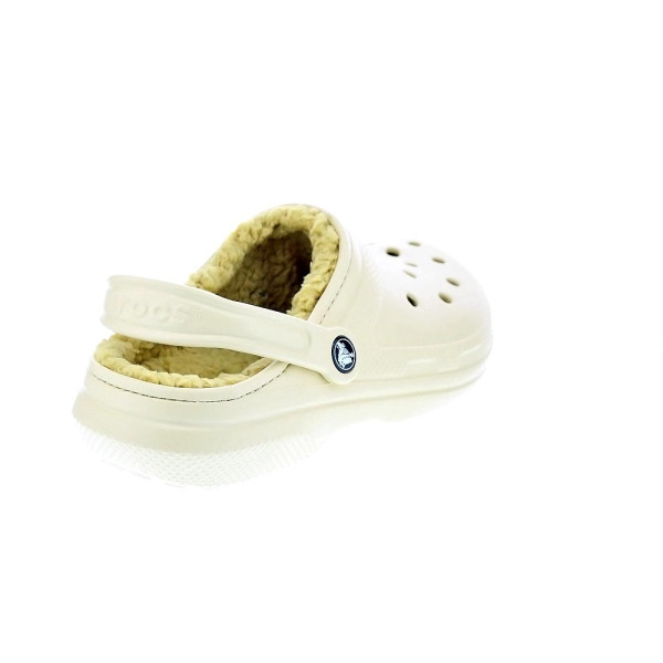 Zuecos Crocs zapatos Mujer modelo Classic Lined Clog Beige 