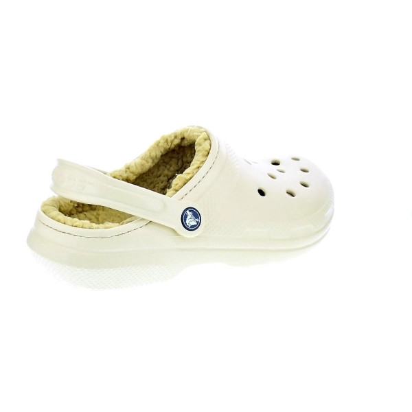 Zuecos Crocs zapatos Mujer modelo Classic Lined Clog Beige 