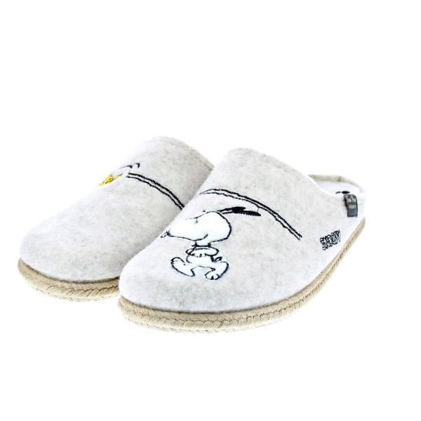 Pantuflas Toni Pons zapatos Mujer modelo Snoopy Beige 