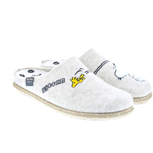 Pantuflas Toni Pons zapatos Mujer modelo Snoopy Beige 