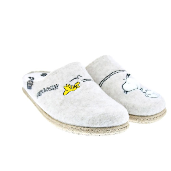 Pantuflas Toni Pons zapatos Mujer modelo Snoopy Beige 