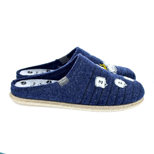 Pantuflas Toni Pons zapatos Hombre modelo Charlie Azul 