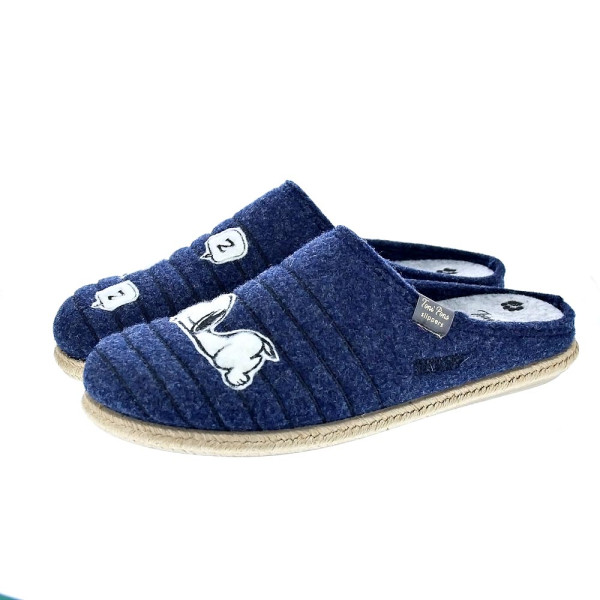 Pantuflas Toni Pons zapatos Hombre modelo Charlie Azul 