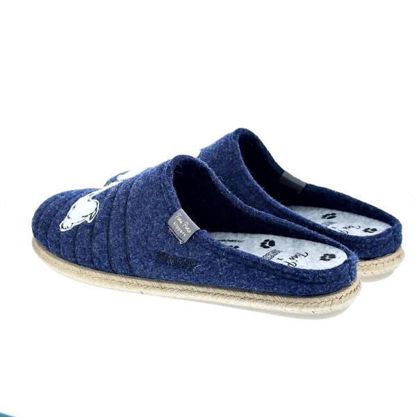 Pantuflas Toni Pons zapatos Hombre modelo Charlie Azul 