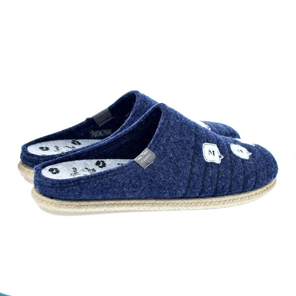 Pantuflas Toni Pons zapatos Hombre modelo Charlie Azul 