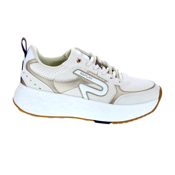 Zapatillas Replay zapatos Mujer modelo Sister Emeli Beige Cordón
