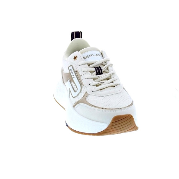 Zapatillas Replay zapatos Mujer modelo Sister Emeli Beige Cordón