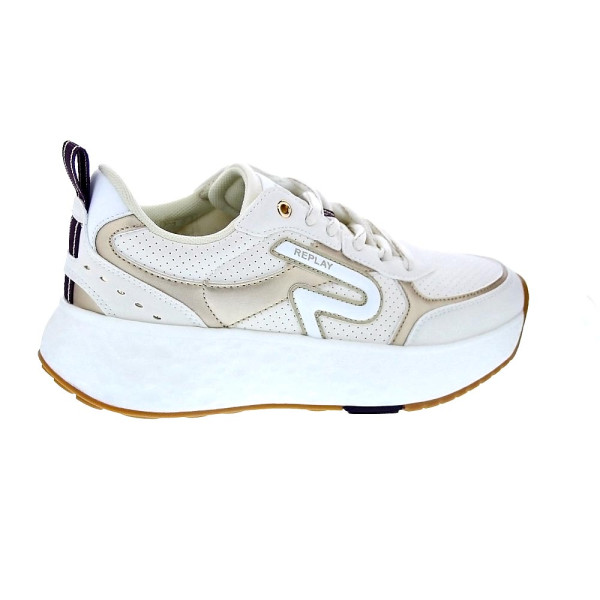 Zapatillas Replay zapatos Mujer modelo Sister Emeli Beige Cordón