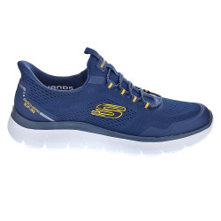 Zapatillas Skechers zapatos Hombre modelo Summits Top Rate Slip-ins Azul Elástico