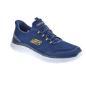 Zapatillas Skechers zapatos Hombre modelo Summits Top Rate Slip-ins Azul Elástico