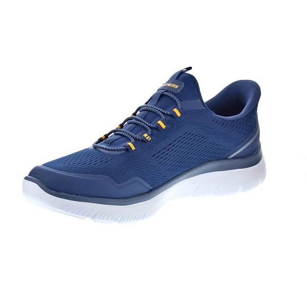 Zapatillas Skechers zapatos Hombre modelo Summits Top Rate Slip-ins Azul Elástico