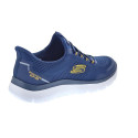 Zapatillas Skechers zapatos Hombre modelo Summits Top Rate Slip-ins Azul Elástico