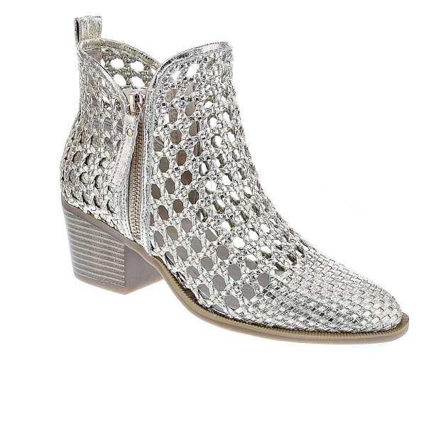 Botines Xti zapatos Mujer modelo 145267 Oro Cremallera