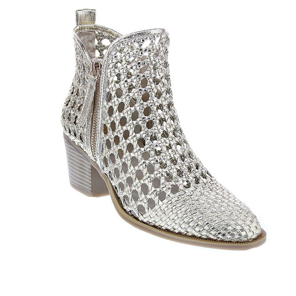 Botines Xti zapatos Mujer modelo 145267 Oro Cremallera