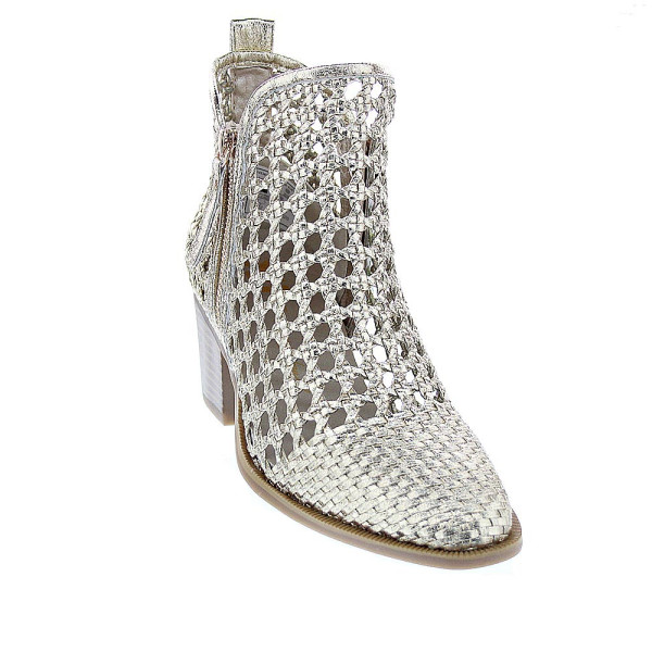 Botines Xti zapatos Mujer modelo 145267 Oro Cremallera