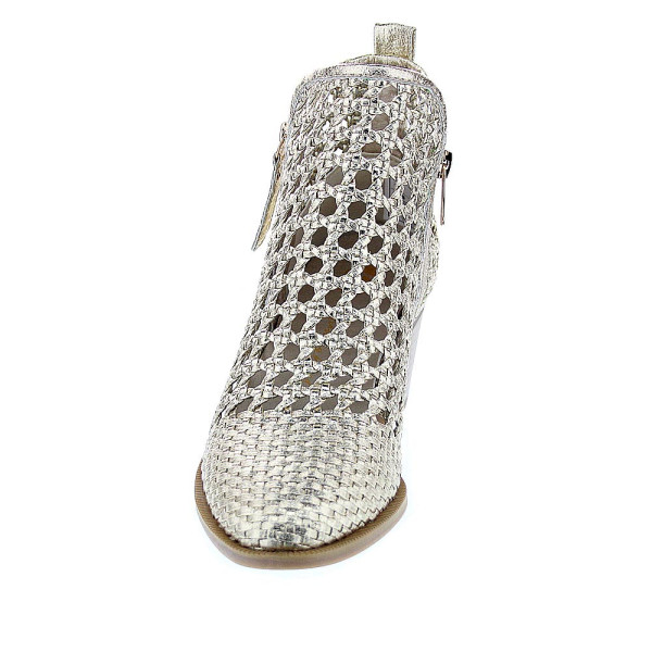 Botines Xti zapatos Mujer modelo 145267 Oro Cremallera