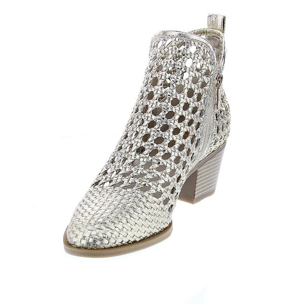 Botines Xti zapatos Mujer modelo 145267 Oro Cremallera