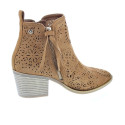 Botines Xti zapatos Mujer modelo 145327 Marrón Cremallera
