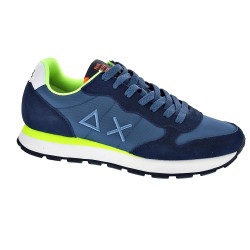 Zapatillas Sun68 AX zapatos Hombre modelo Tom Fluo Azul Cordón 2