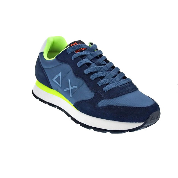 Zapatillas Sun68 AX zapatos Hombre modelo Tom Fluo Azul Cordón