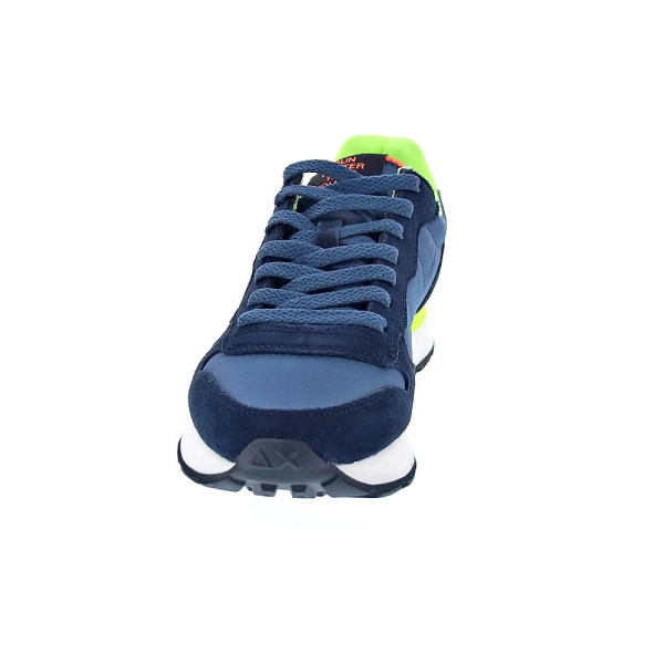 Zapatillas Sun68 AX zapatos Hombre modelo Tom Fluo Azul Cordón