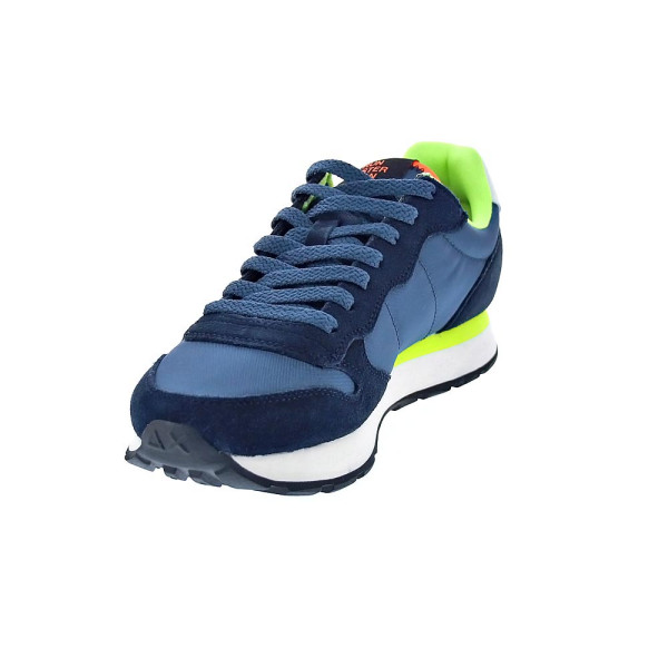 Zapatillas Sun68 AX zapatos Hombre modelo Tom Fluo Azul Cordón