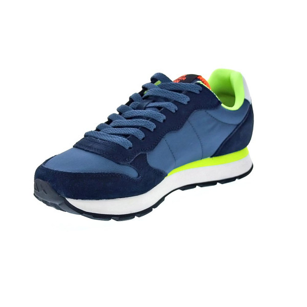 Zapatillas Sun68 AX zapatos Hombre modelo Tom Fluo Azul Cordón