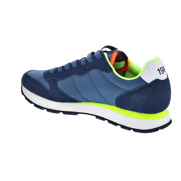 Zapatillas Sun68 AX zapatos Hombre modelo Tom Fluo Azul Cordón