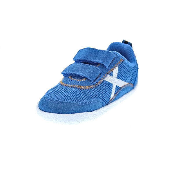 Zapatillas Munich zapatos Niño modelo Baby Koda 23 Barefoot Azul Velcro