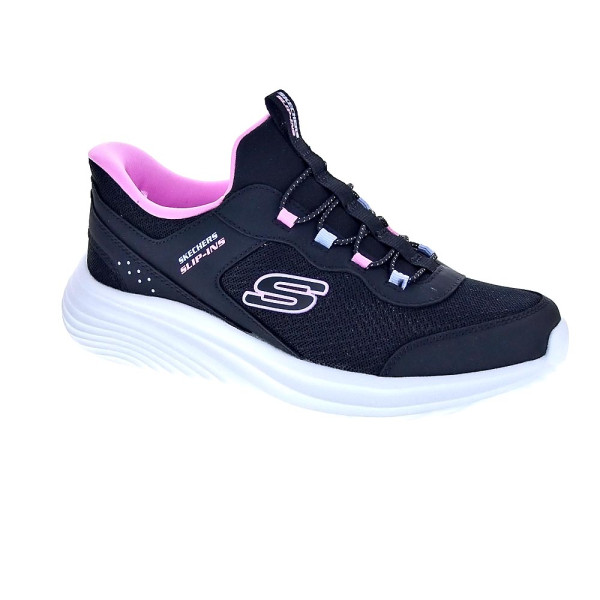 Zapatillas Skechers zapatos Niña modelo Bounder Pro Slip-ins Negro 