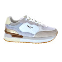 Zapatillas Pepe Jeans zapatos Mujer modelo Rusper Racer Beige Cordón