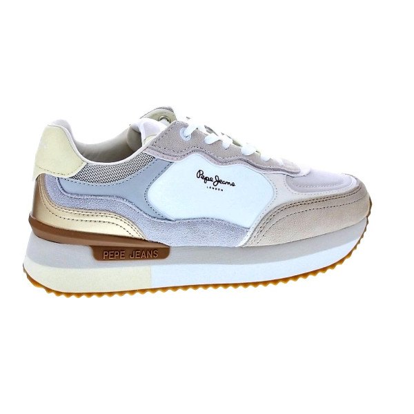 Zapatillas Pepe Jeans zapatos Mujer modelo Rusper Racer Beige Cordón