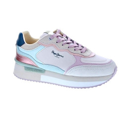 Zapatillas Pepe Jeans zapatos Mujer modelo Rusper Racer Beige  2