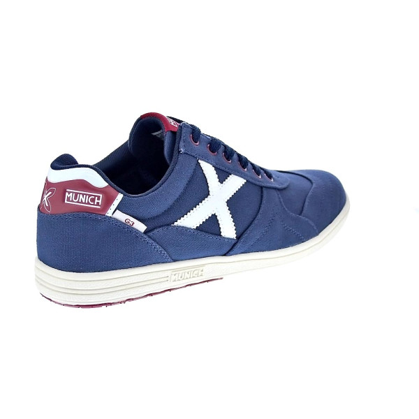 Zapatillas Munich zapatos Hombre modelo G-3 Canvas 457 Azul 