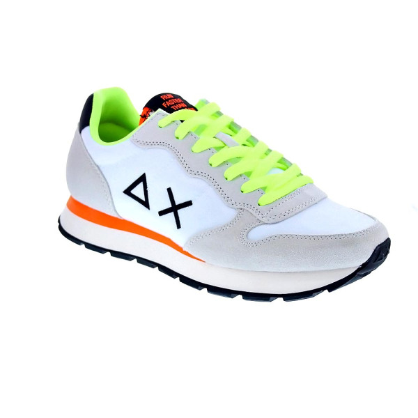 Zapatillas Sun68 AX zapatos Hombre modelo Tom Fluo Blanco 