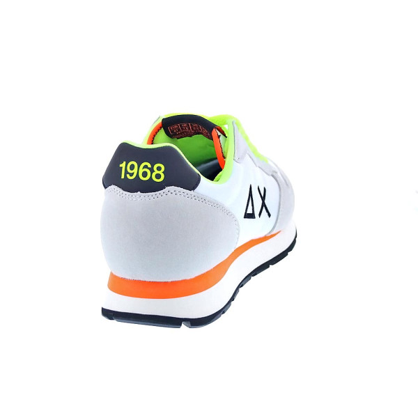 Zapatillas Sun68 AX zapatos Hombre modelo Tom Fluo Blanco 